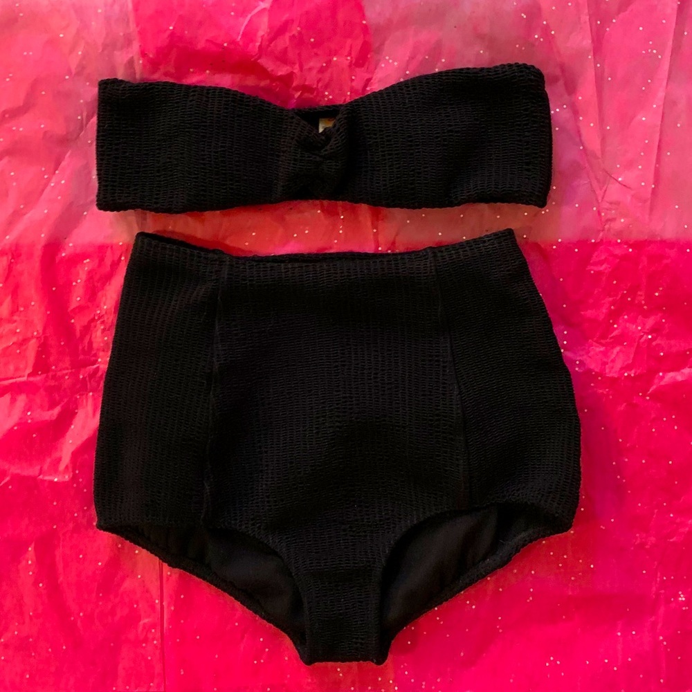 Free People high waisted bikini set